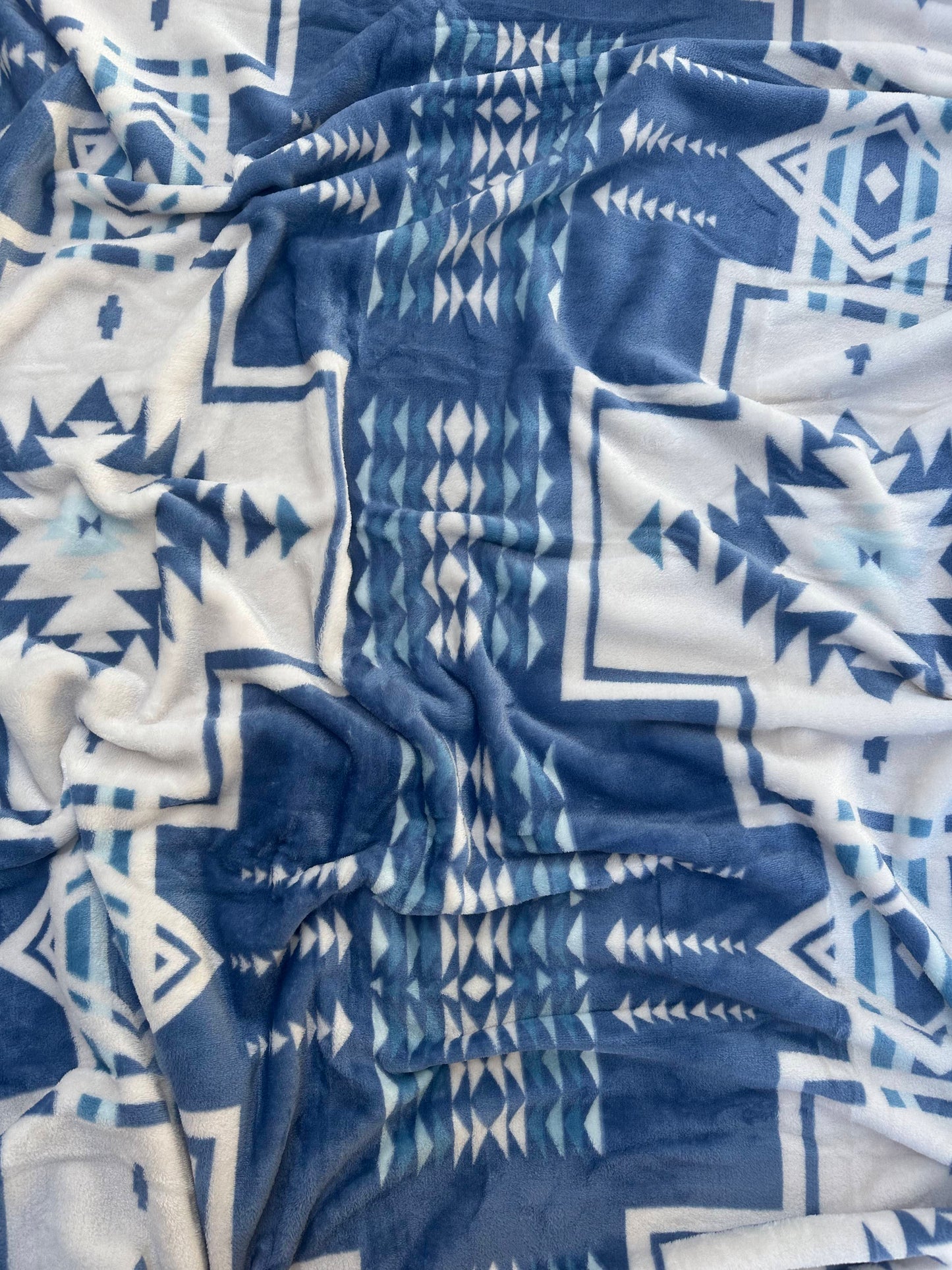 Blue Southwest Aztec Blanket