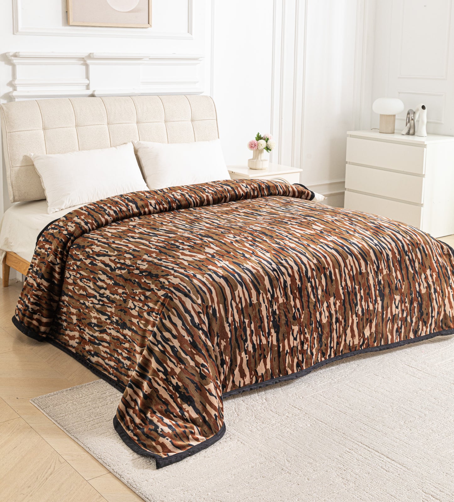 A64 - Camouflage Flannel Blanket