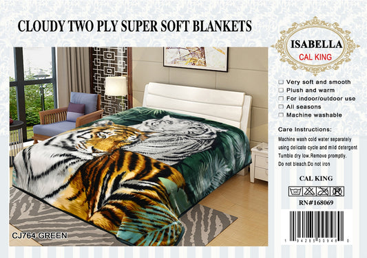 Green Tigers Isabella 2 Ply Cloudy Blanket 5kg