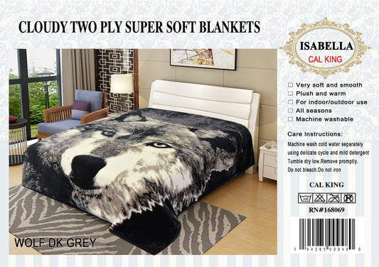 Wolf Isabella 2 Ply Cloudy Blanket 5kg