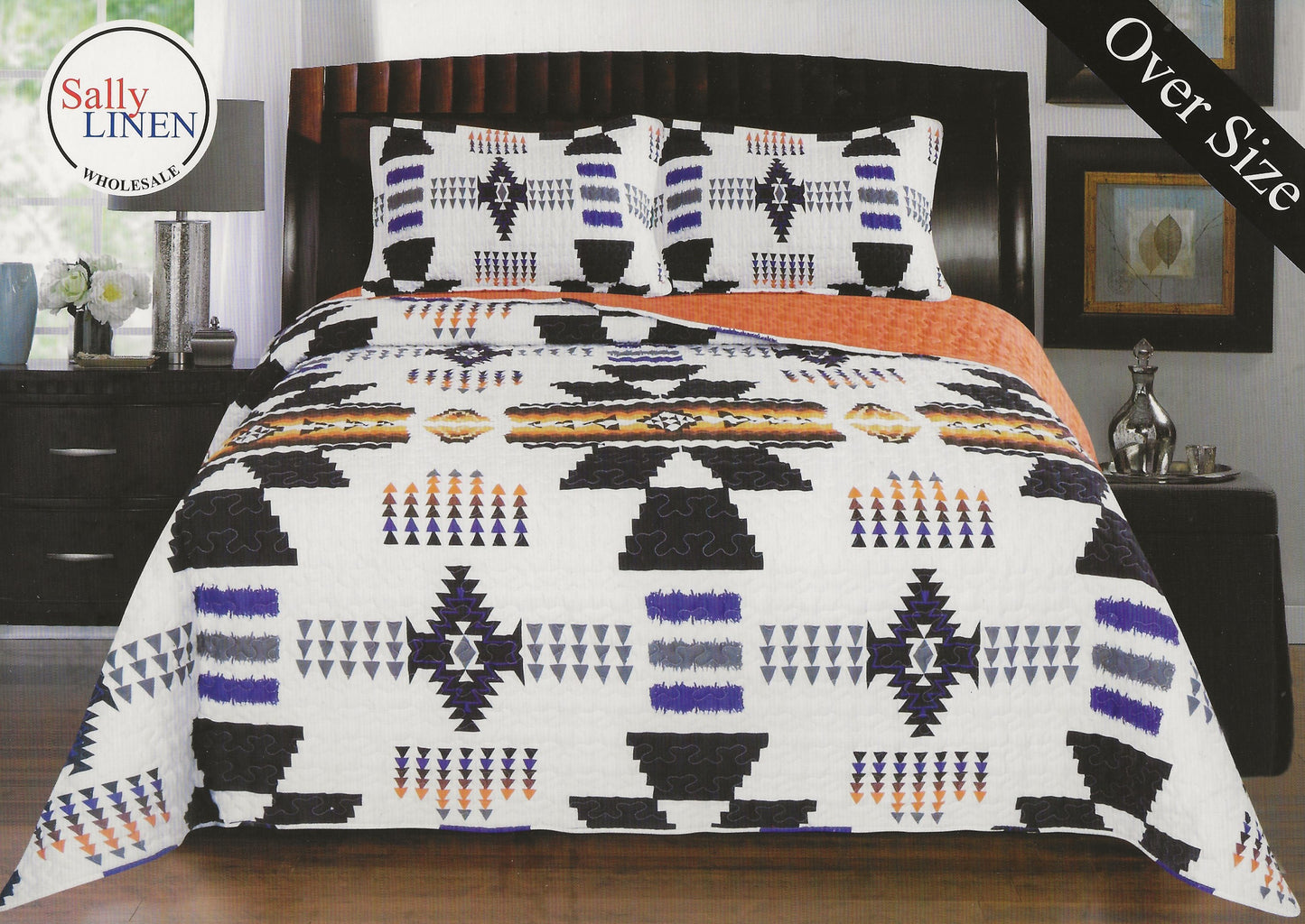 White Southwestern Quilt