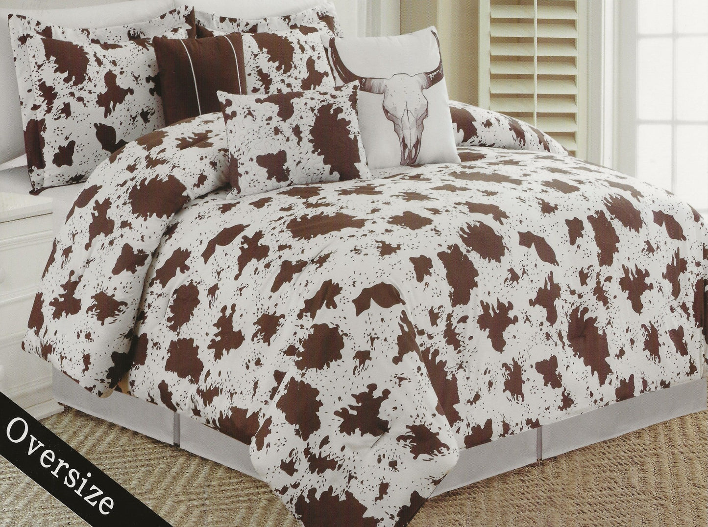 Cow Print Comforter Set