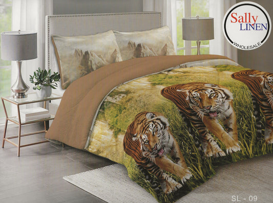 Tiger Borrego Blanket Set