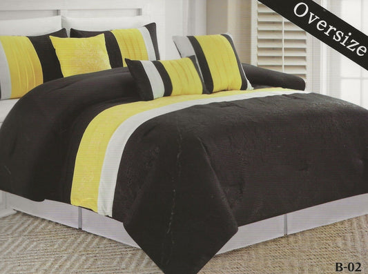 Black & Yellow Patchwork Comforter