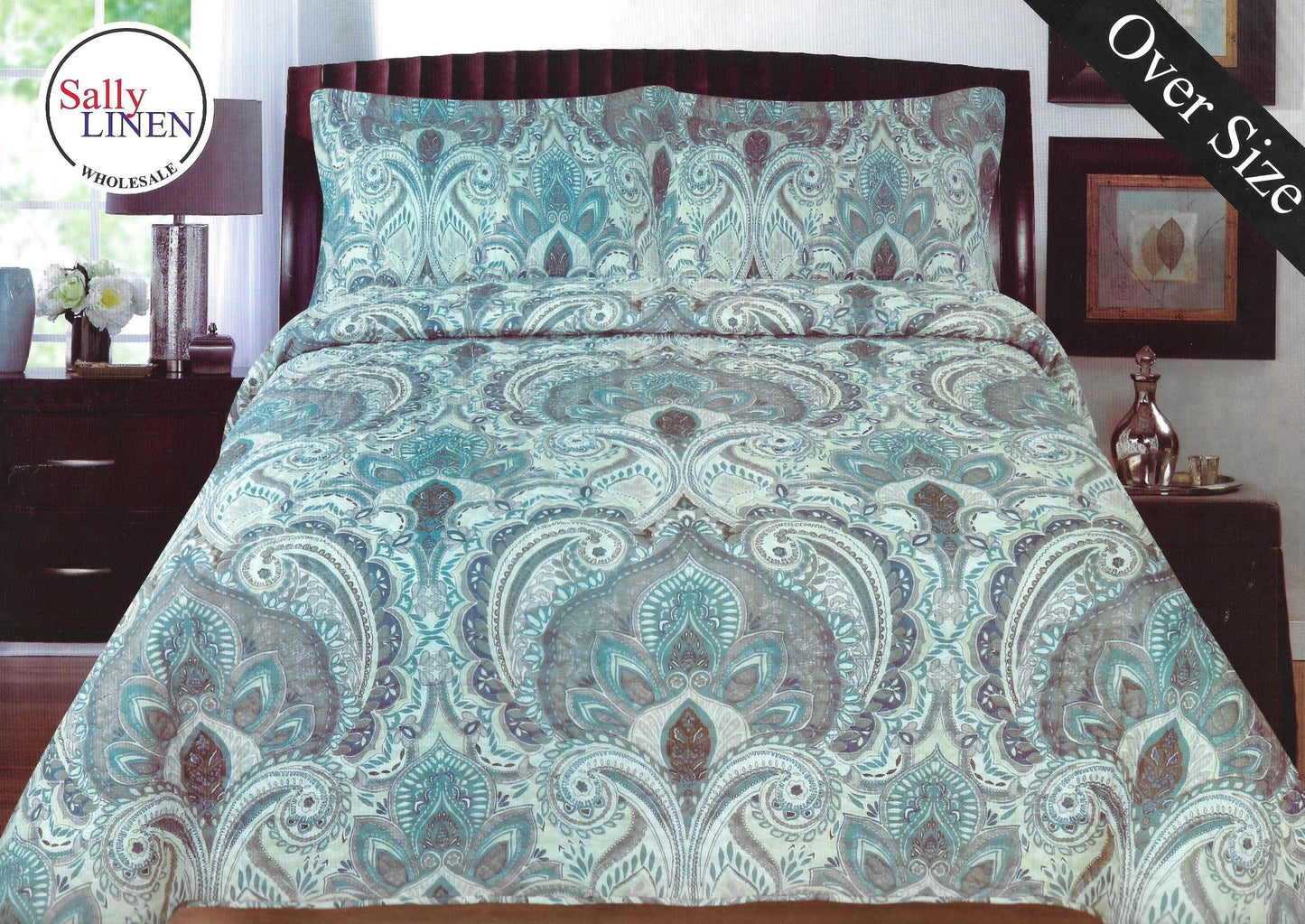 Blue Paisley Quilt