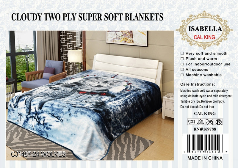 Wolf Isabella 2 Ply Cloudy Blanket 5kg