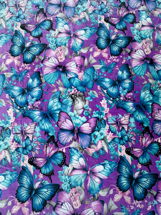 A60 - Butterfly Flannel Blanket