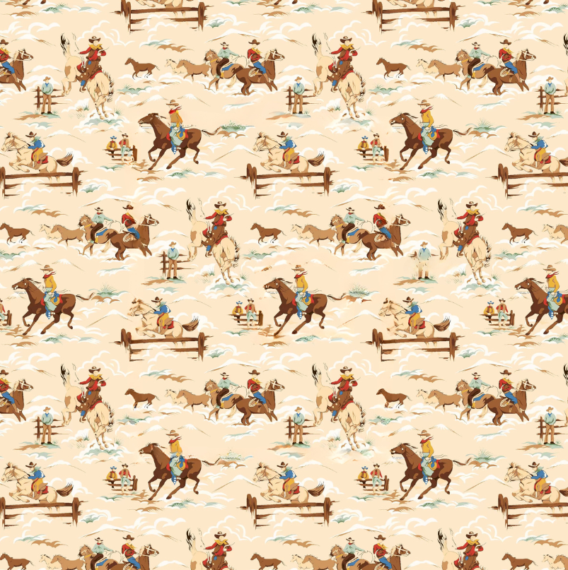 Horsin' Around Western Flannel Blanket