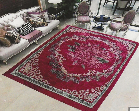 Burgundy Rug In A Bag